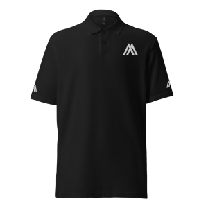 Alpha Nr.1 Black pique polo shirt